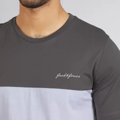 JACK & JONES Herren Trip T Shirt Und Shorts Set Castlerock