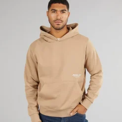 JACK & JONES Herren Vesterbro Kapuzenpullover Silber Nerz