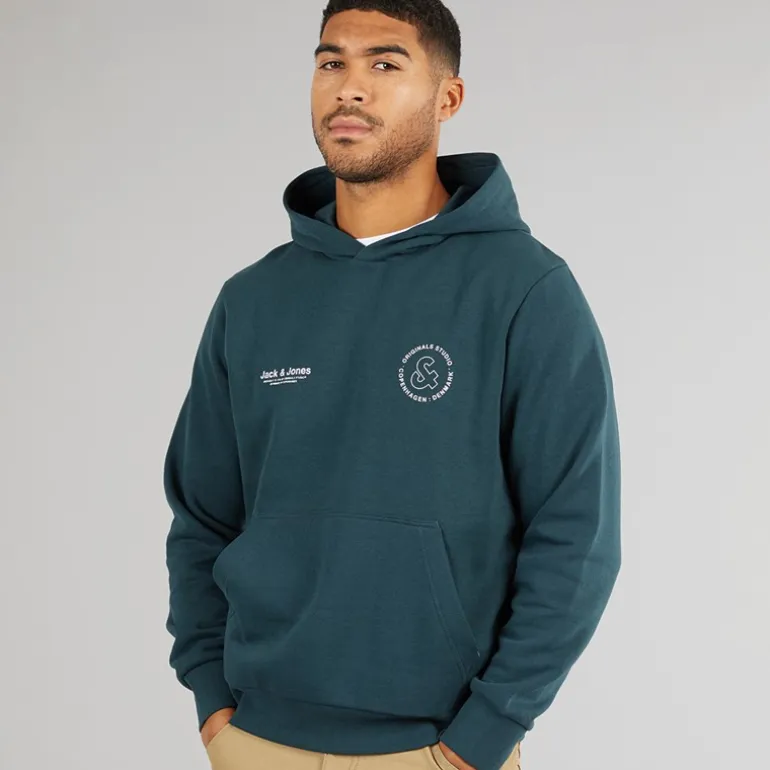 JACK & JONES Herren Vesterbro Sport Hoodie Magischer Wald
