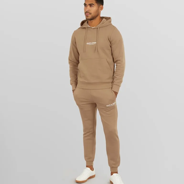 JACK & JONES Herren Vesterbro Trainingsanzug Silber Nerz