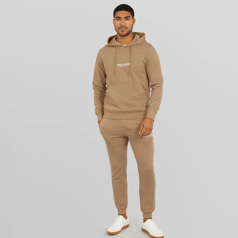 JACK & JONES Herren Vesterbro Trainingsanzug Silber Nerz