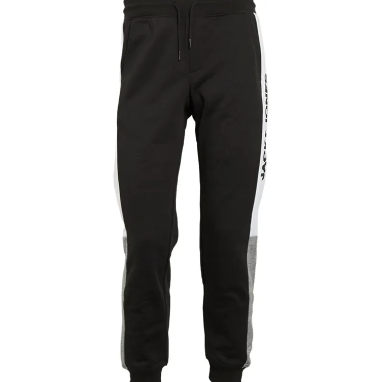 JACK & JONES Jogginghose Herren mit Logo-Blockierung Schwarz
