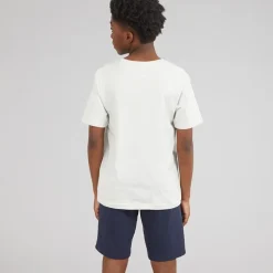 JACK & JONES Junge Brandy T Shirt und Shorts Set Glacier Gray