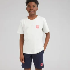 JACK & JONES Junge Brandy T Shirt und Shorts Set Glacier Gray