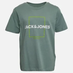 JACK & JONES Junge Casper Fünferpack T Shirts Iceberg Green