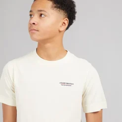 JACK & JONES Junge Islington T Shirt Antique White