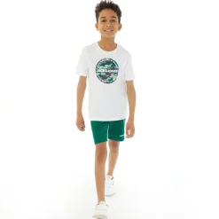 JACK & JONES Junge Jjpete Camouflage T Shirt und Shorts Set Storm