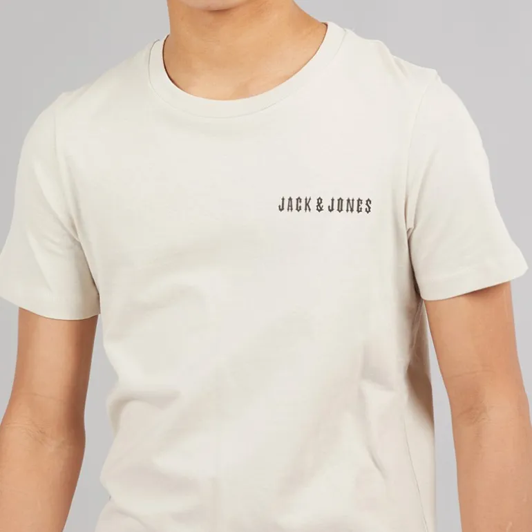 JACK & JONES Junge Kai T Shirt und Shorts Set Moonbeam