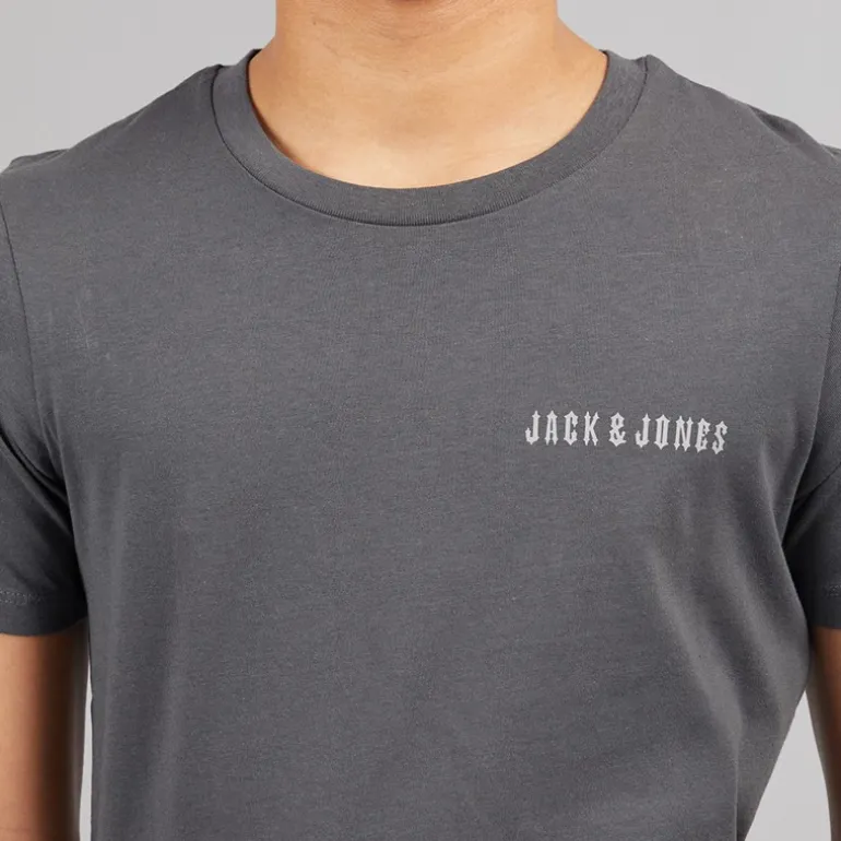 JACK & JONES Junge Kai T Shirt Und Shorts Set Asphalt