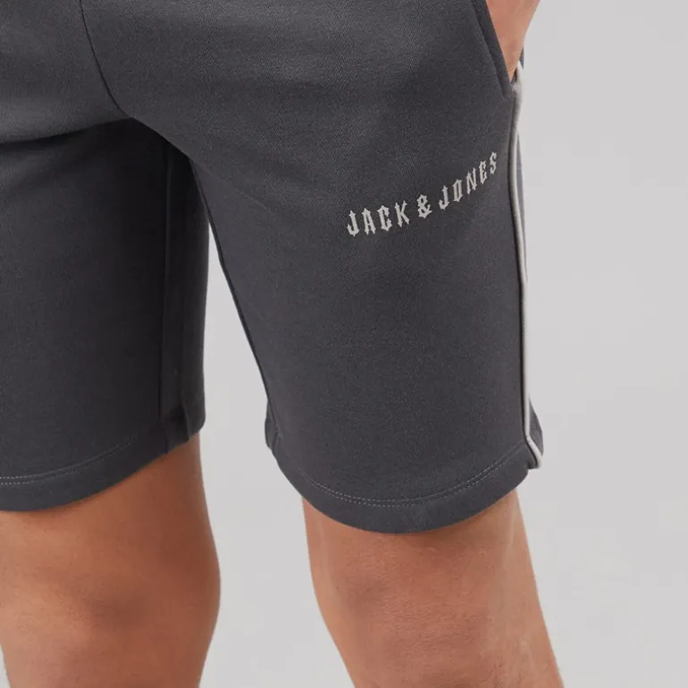 JACK & JONES Junge Kai T Shirt Und Shorts Set Asphalt