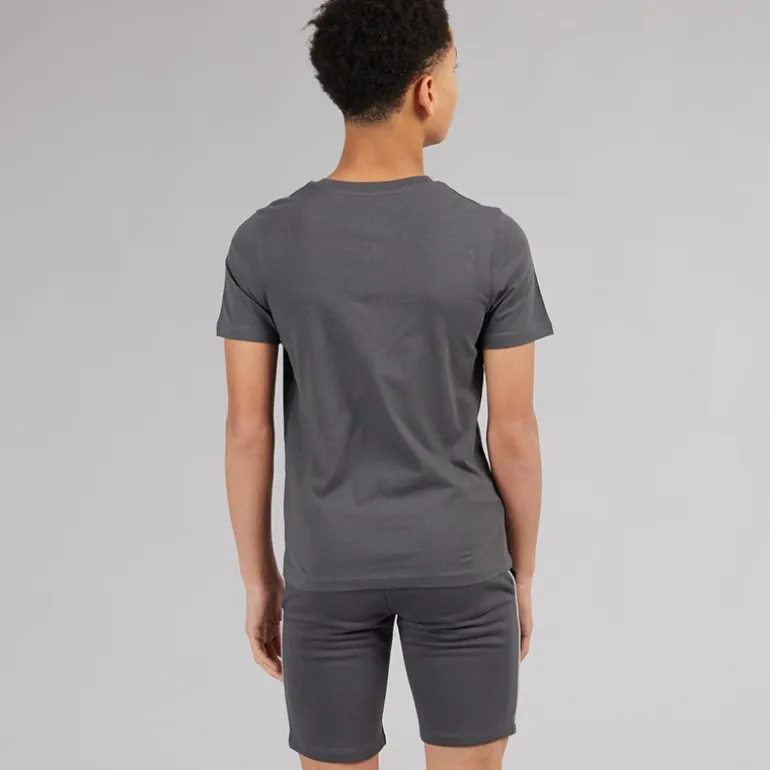 JACK & JONES Junge Kai T Shirt Und Shorts Set Asphalt
