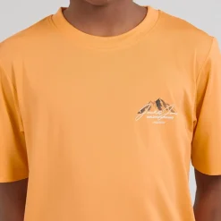 JACK & JONES Junge Mountain Tech T Shirt Und Shorts Set Peach Cobbler