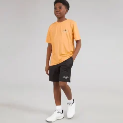 JACK & JONES Junge Mountain Tech T Shirt Und Shorts Set Peach Cobbler
