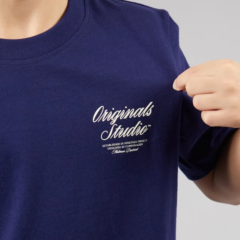 JACK & JONES Junge Norrebro T Shirt Ocean Cavern