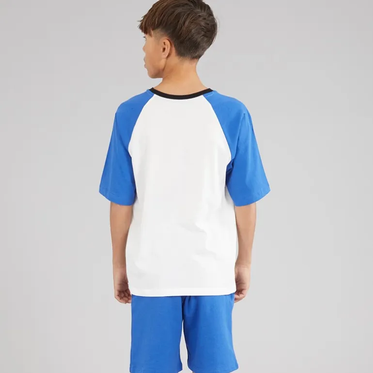 JACK & JONES Junge Oern T Shirt und Shorts Co Ord Set Beaucoup Blue