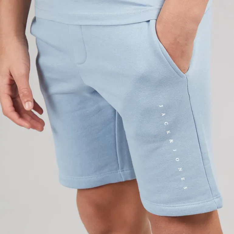 JACK & JONES Junge Schrift T Shirt und Hose Set Ashley Blue