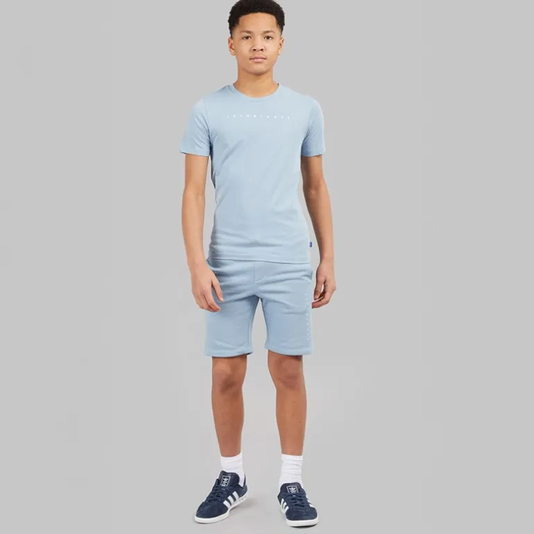 JACK & JONES Junge Schrift T Shirt und Hose Set Ashley Blue
