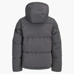 JACK & JONES Junge Surface Daunenjacke Asphalt/Schwarz