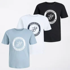 JACK & JONES Junge Theo T-Shirts 3er Pack Multi
