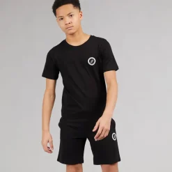JACK & JONES Junge Theo T Shirt Und Shorts Set Schwarz