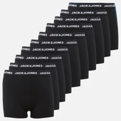 JACK & JONES Junge Zehnerpack Boxer Slips Schwarz