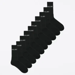 JACK & JONES Junge Zehn Paar Regen Tennissocken Schwarz