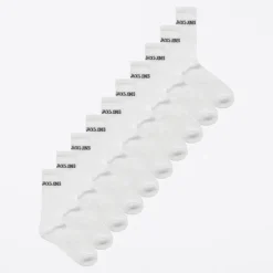 JACK & JONES Socken Regen Tennis Junge Weiß 10er-Pack
