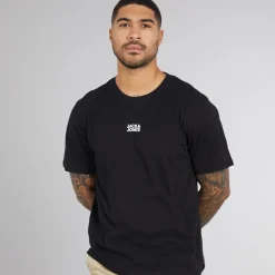 JACK & JONES T-Shirt Klassisch Schwarz Herren