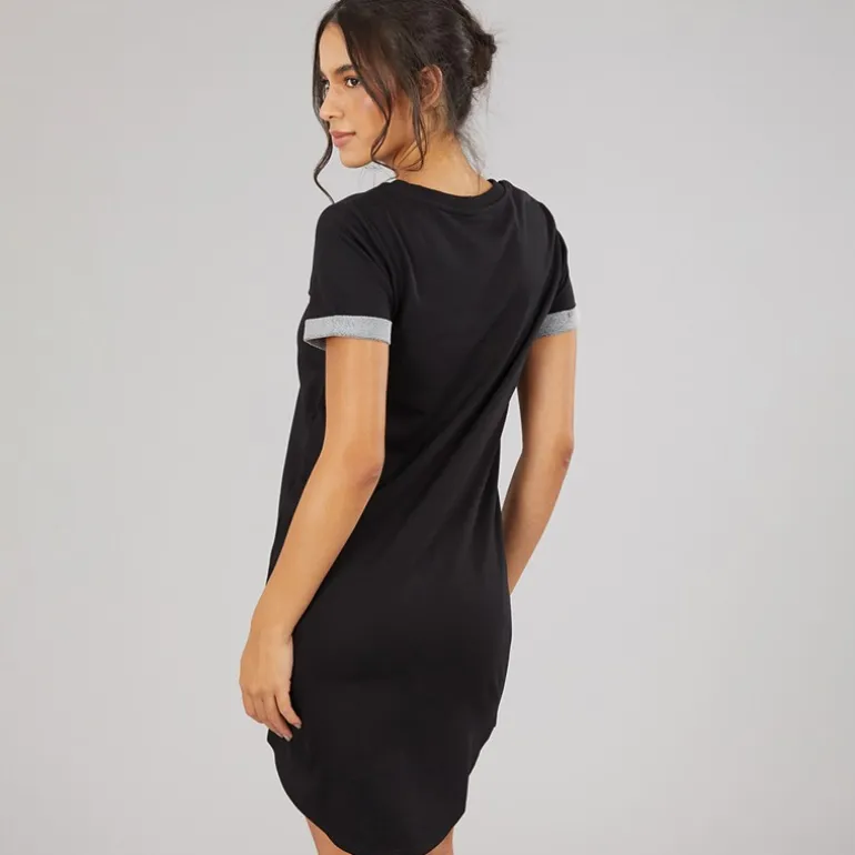 Jacqueline De Yong Damen Ivy Kurzarm Kleid Schwarz