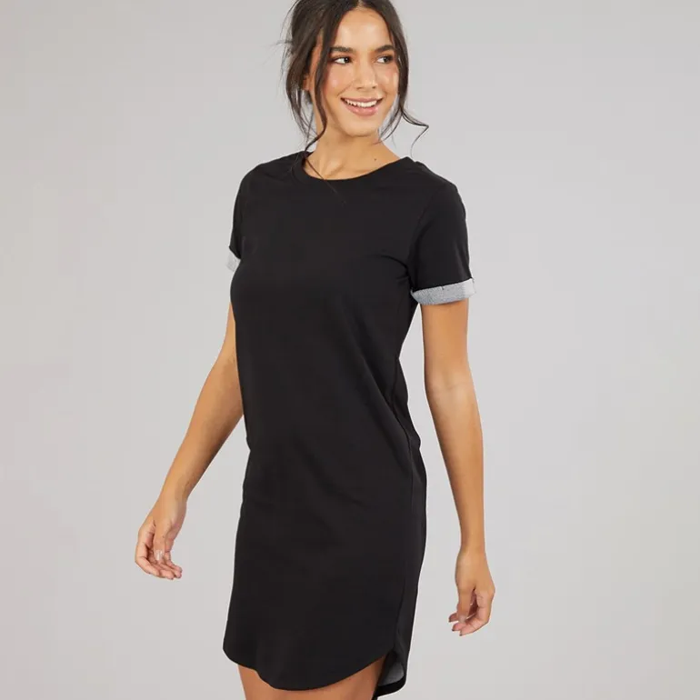 Jacqueline De Yong Damen Ivy Kurzarm Kleid Schwarz