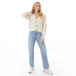 Jacqueline De Yong Damen JDY Justy Strickjacken Ecru