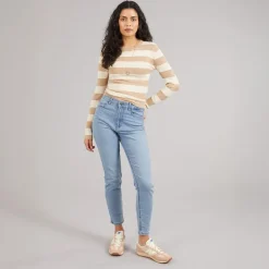 Jacqueline De Yong Damen Mond Skinny Jeans Medium Blue Denim