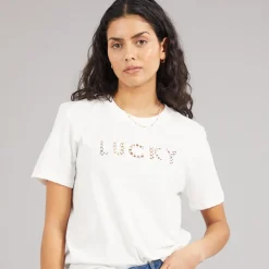 Jacqueline De Yong Damen Selma T Shirt Cloud Dancer