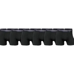 JBS Herren Sechs Pack Bambus Boxer Schwarz