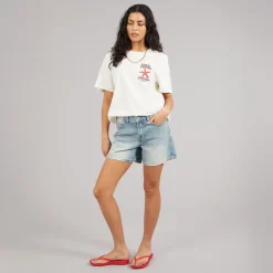 JJXX Damen Laura Jeansshorts Hellblau Jeans/Vintage Light Blue Denimdetail:Vintage
