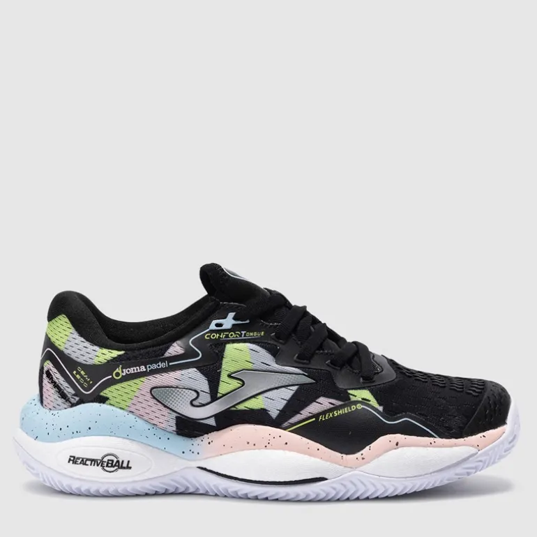 Joma Damen Smash 25 Padel Schuhe Schwarz