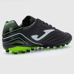 Joma Herren Aguila 25 AG Kunstrasen Fußballschuhe Schwarz/Fluoro Green