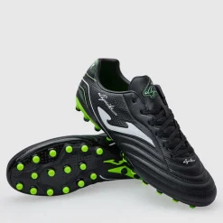 Joma Herren Aguila 25 AG Kunstrasen Fußballschuhe Schwarz/Fluoro Green