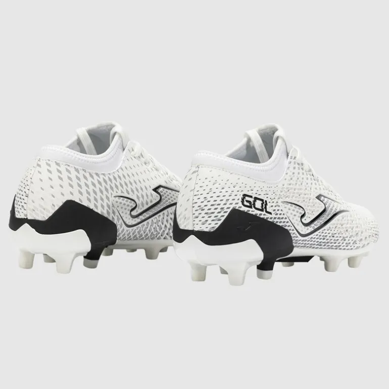 Joma Herren Gol 25 FG Fest Boden Fußballschuhe Weiß/Schwarz