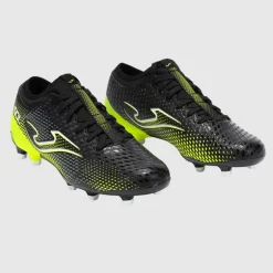 Joma Herren Gol 25 FG Fest Boden Fußballschuhe Schwarz/Fluoro Yellow