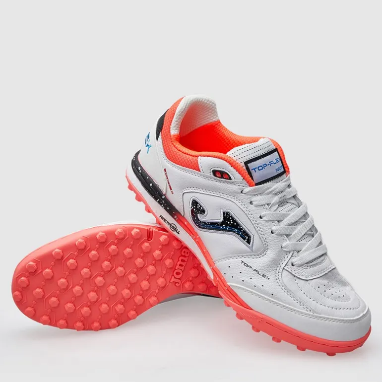 Joma Herren Top Flex Rebound 25 TF Kunstrasen Fußballschuhe Fluoro Coral/Weiß