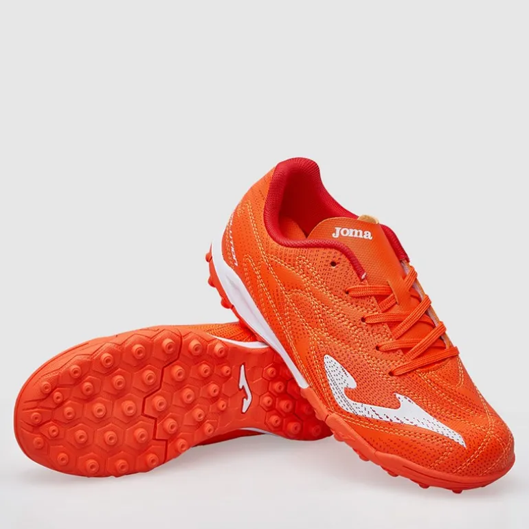 Joma Junior Evolution 25 TF Kunstrasen Fußballschuhe Fluoro Orange