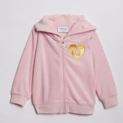 Juicy Couture Baby Mädchen Velours Herz Logo Trainingsanzug Mandelblüte