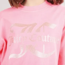 Juicy Couture Mädchen Jersey T Shirt Und Radlerhose Set Summer Neon Pink
