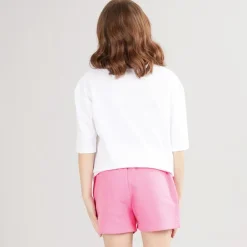 Juicy Couture Mädchen Oversized T Shirt Und Jersey Shorts Set Pink Cosmos