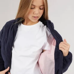 Juicy Couture Mädchen Samt Stehkragen Daunenjacke Nachthimmel