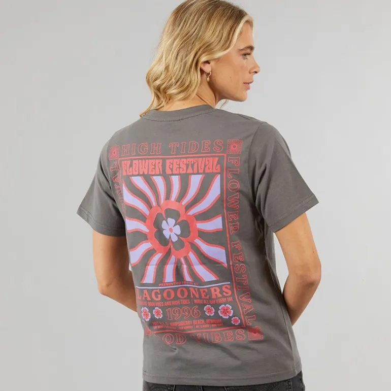 Lagooners Damen Birds T-Shirts Anthrazit