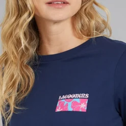 Lagooners Damen Brixcombe Langarm T Shirt Navy