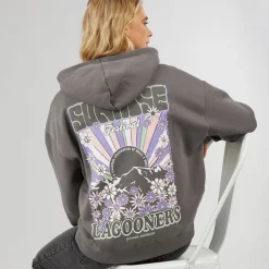 Lagooners Damen Festival Kapuzenpullover Grau