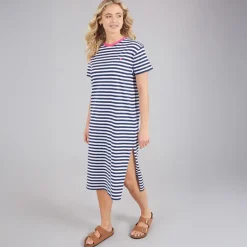 Lagooners Damen Gatemoor Kleid Navy/Weiß